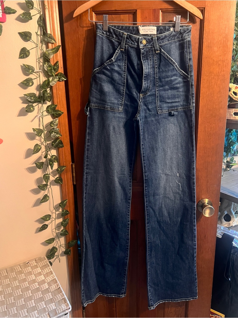 Nili Lotan Indigo Carpenter Jeans